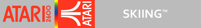 Skiing logo for Atari 2600